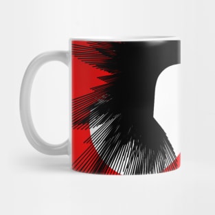 red and black Mug